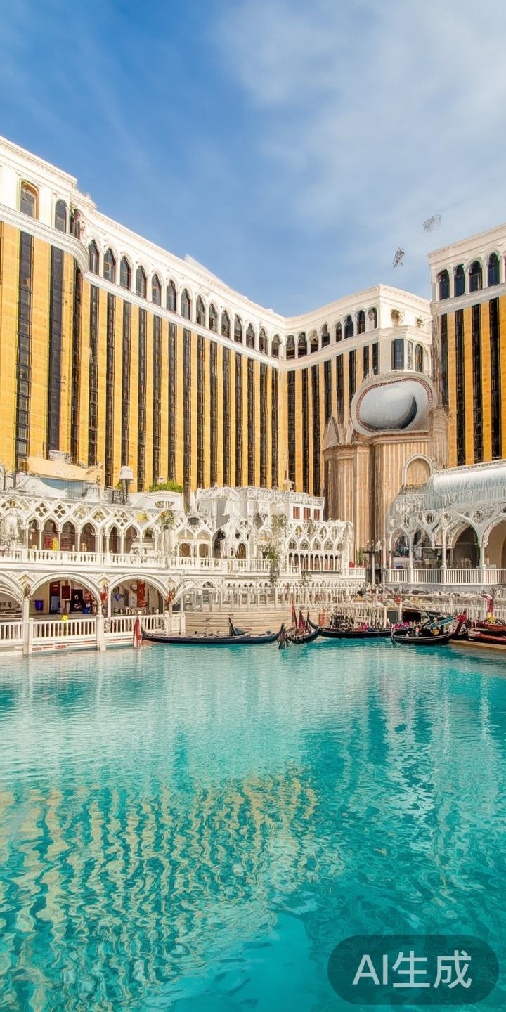 澳门威尼斯人度假村坐落于澳门氹仔岛，是世界上最大的